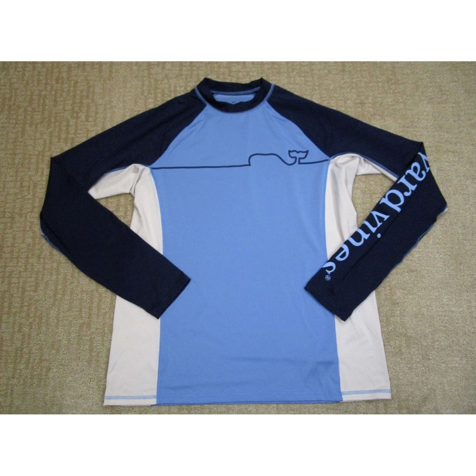 Vineyard Vines Vineyard Vines Shirt Men XL Colorblock Blue White Lightweight Performance Pullover Logo Size US XL / EU 56 / 4 - 2 Thumbnail
