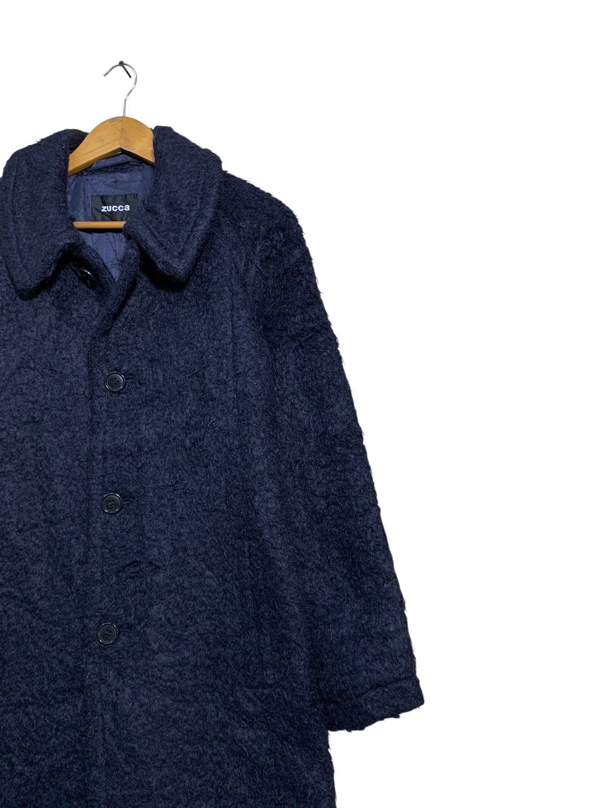 Issey Miyake 🔥ZUCCA WOOL MOHAIR JACKETS NAVY BLUE Size M / US 6-8 / IT 42-44 - 3 Thumbnail