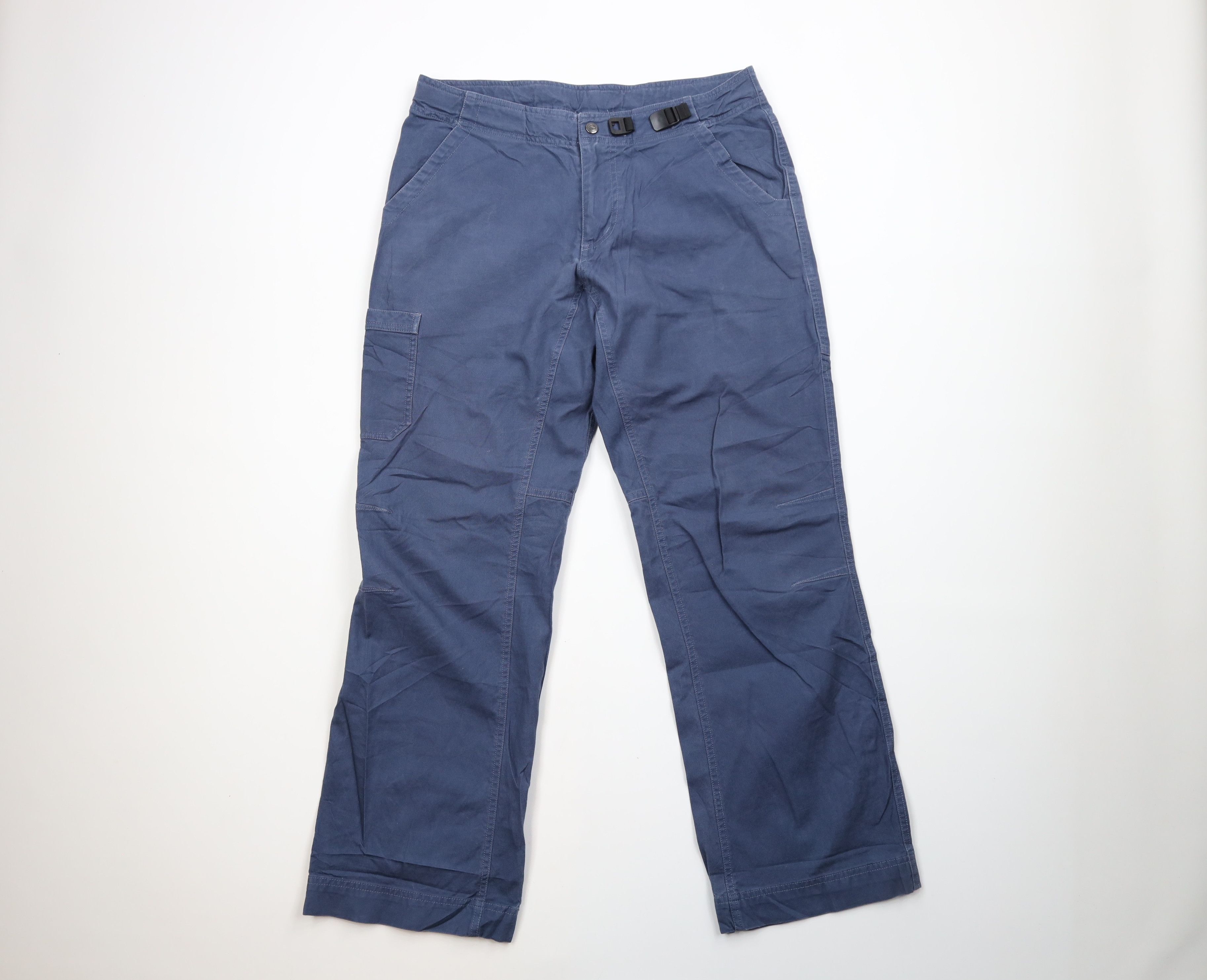 image of Patagonia Spell Out Wide Leg Belted Cargo Pants Blue, Men's (Size 34)