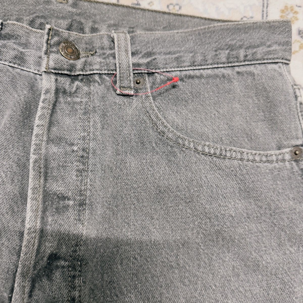 Levi's Vintage 90s Levis 501 Grey Charcoal Jeans Helmut Lang Size US 32 / EU 48 - 5 Thumbnail