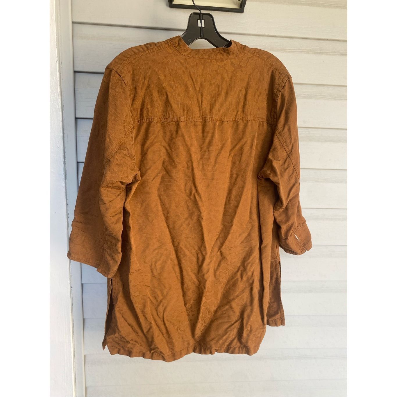 SikSilk ELCC Silk Burnt Orange Rust Colored Leopard Print Button-up Size XL / US 12-14 / IT 48-50 - 4 Thumbnail