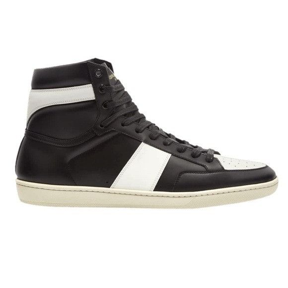 Saint Laurent Paris Saint Laurent SL-10H High Top Sneakers Black White  Men's EU | Grailed