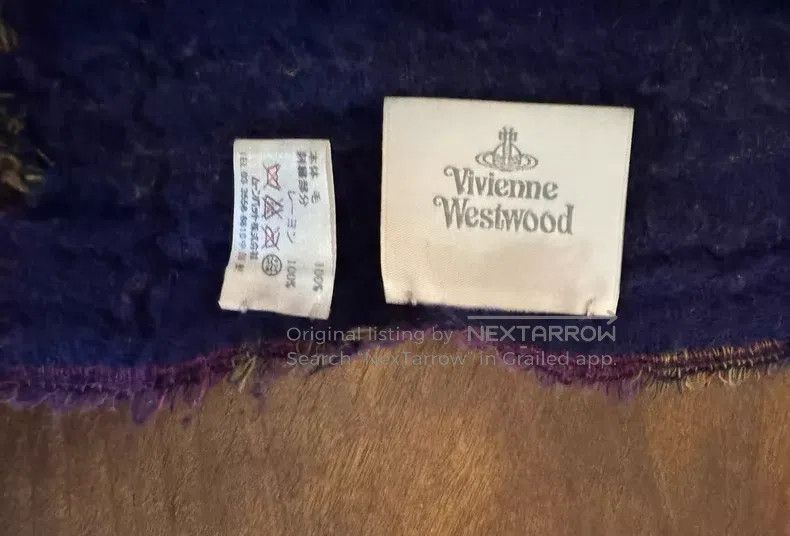 Vivienne Westwood Vivienne Westwood Pink and Purple Plaid Large Square Scarf Size ONE SIZE - 4 Thumbnail