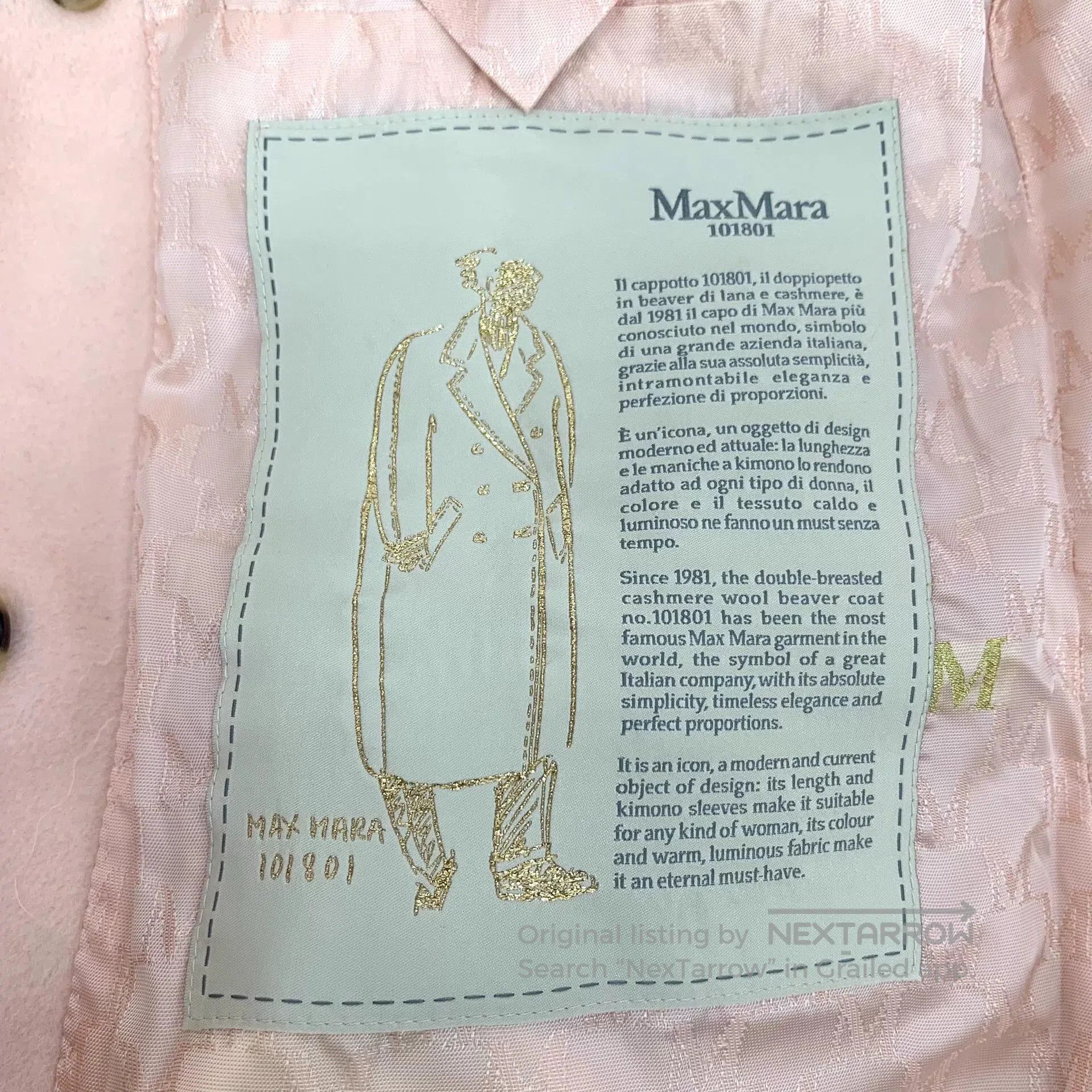 Other maxmara pink wool double-breasted coat. Size US XXS / EU 40 - 9 Thumbnail