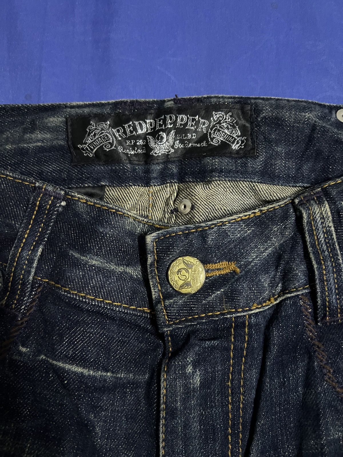 Designer × Japanese Brand REDPEPPER FLARED JEANS JAPANESE BRAND DENIM Size US 34 / EU 50 - 15 Thumbnail