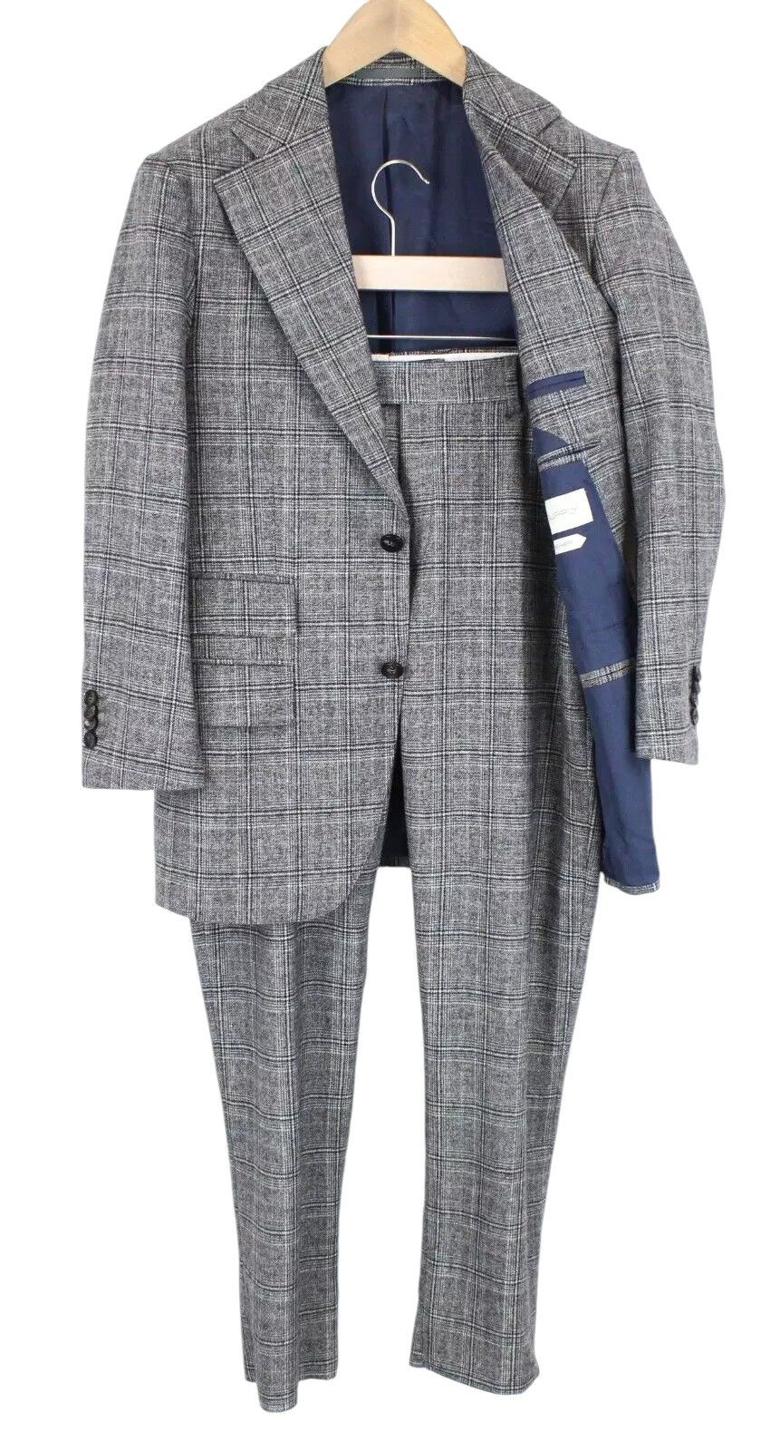 Suitsupply HAVANA UK36S Wool Cashmere Checked 2 Piece 59297 Size 36S - 1 Thumbnail