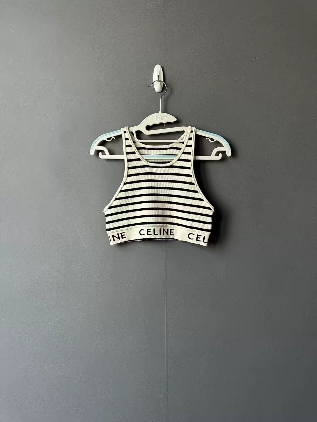 Japanese Brand Celine Striped Knitted Vest Size M / US 6-8 / IT 42-44 - 1 Thumbnail