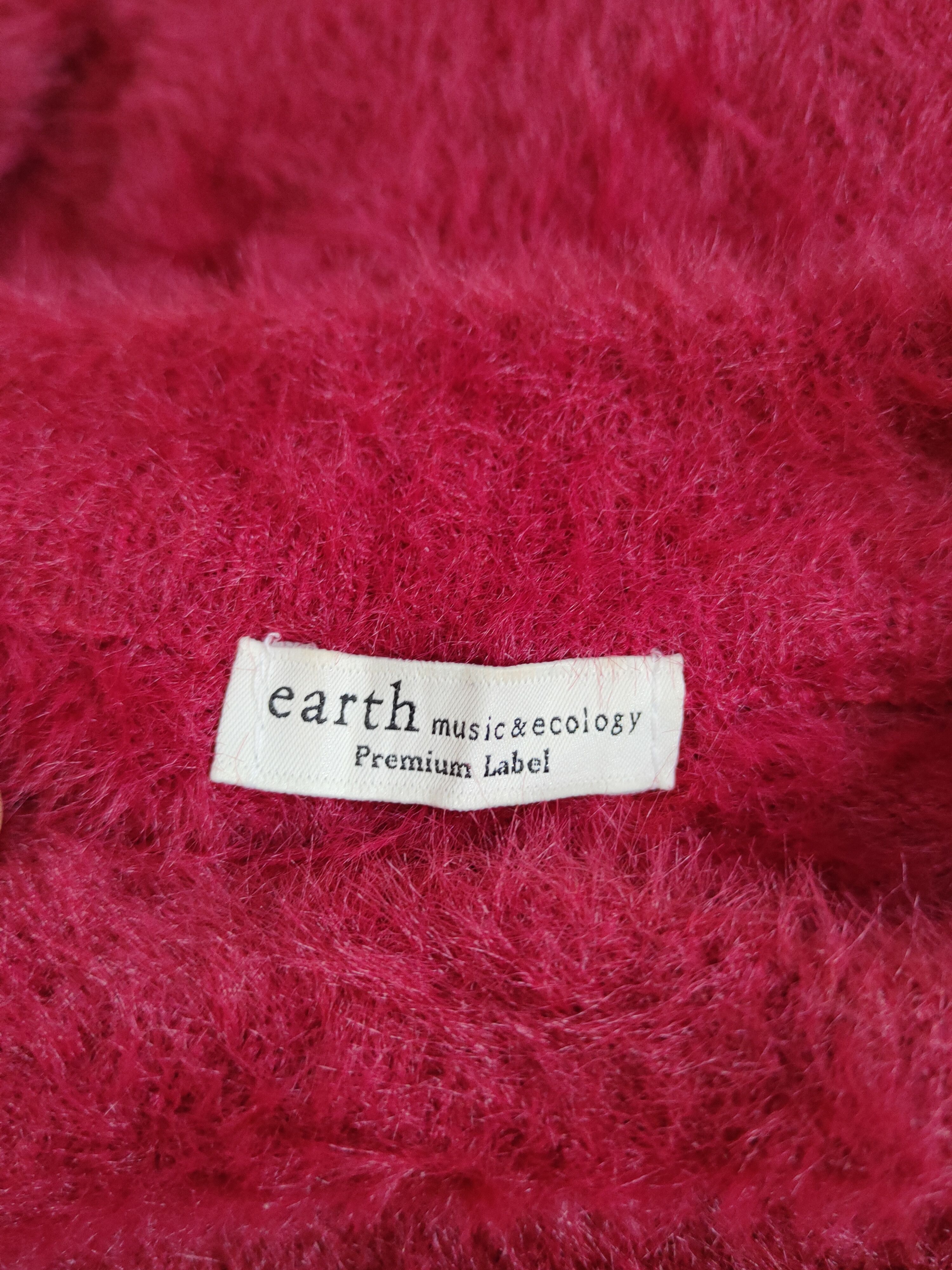 Homespun Knitwear Earth Music & Ecology Maroon Fur Mohair Knitwear #S2078 Size US M / EU 48-50 / 2 - 12 Thumbnail