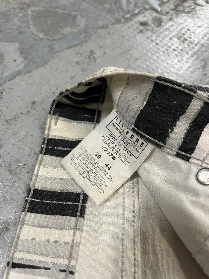 Just Cavalli SS2004 Cavalli Black & White Lines Pants Size US 30 / EU 46 - 11 Thumbnail