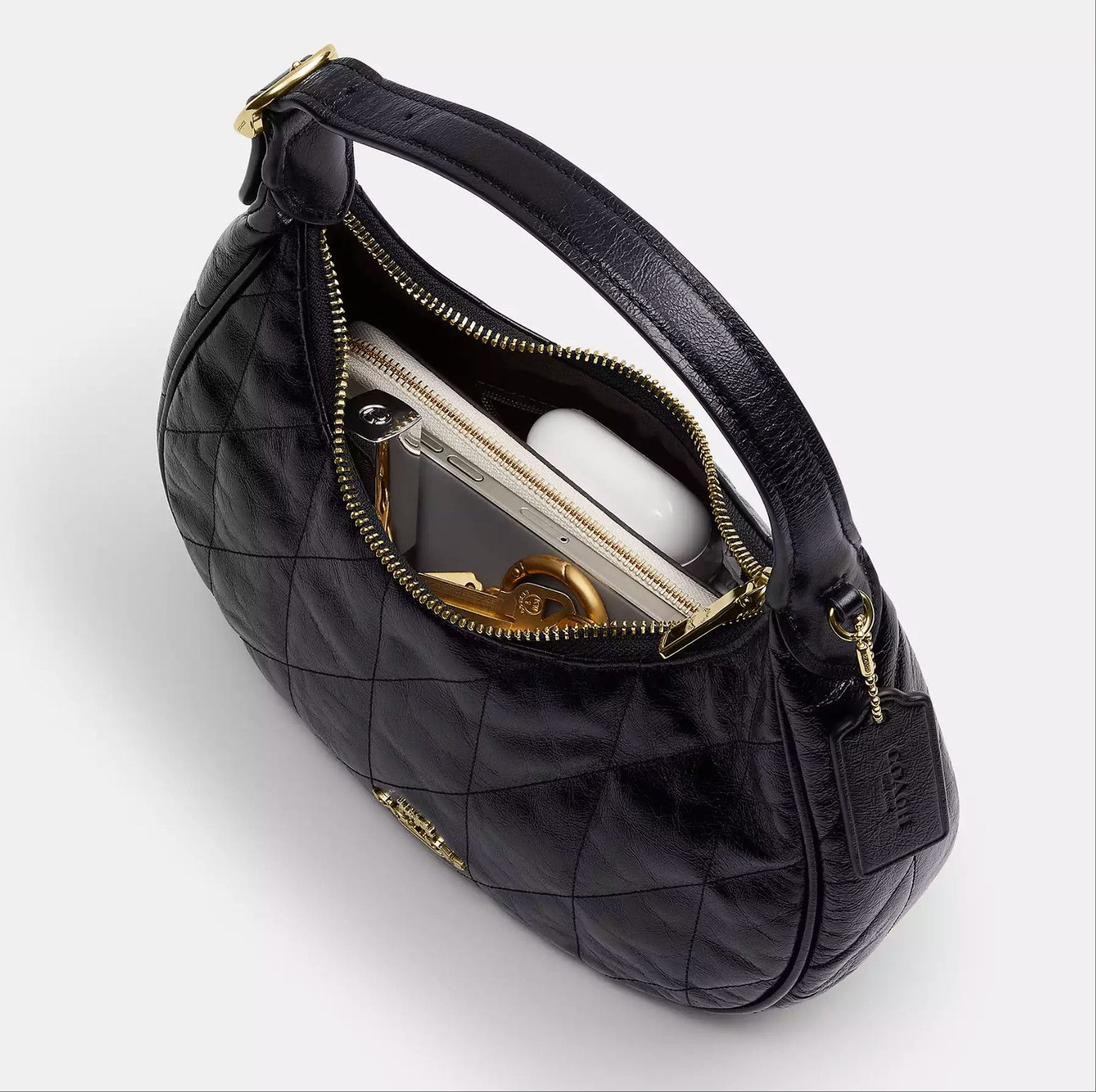 Coach Emily Shoulder Bag With Quilting CDX21 Size ONE SIZE - 14 Thumbnail