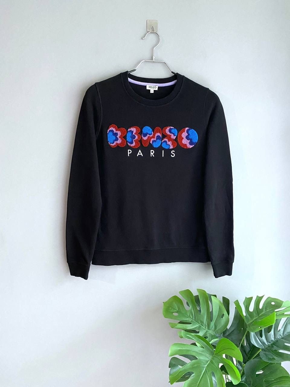 Kenzo Kenzo Paris Floral Print Women's Black Sweatshirt, Size S Size S / US 4 / IT 40 - 1 Thumbnail