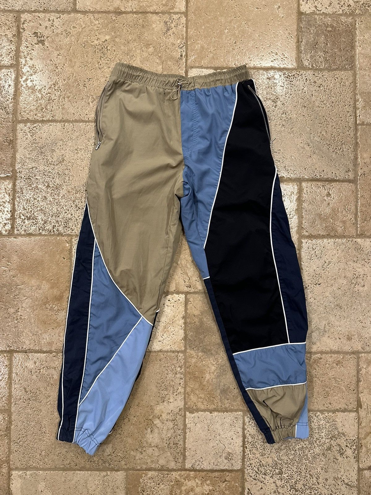 Ahluwalia Mel Patchwork Colorblock Nylon Track Pants