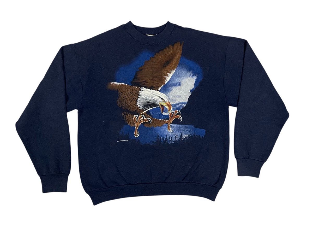 Vintage VINTAGE 1994 EAGLE SWEATSHIRT AMERICAN CASUAL STYLE Size US XL / EU 56 / 4 - 1 Thumbnail