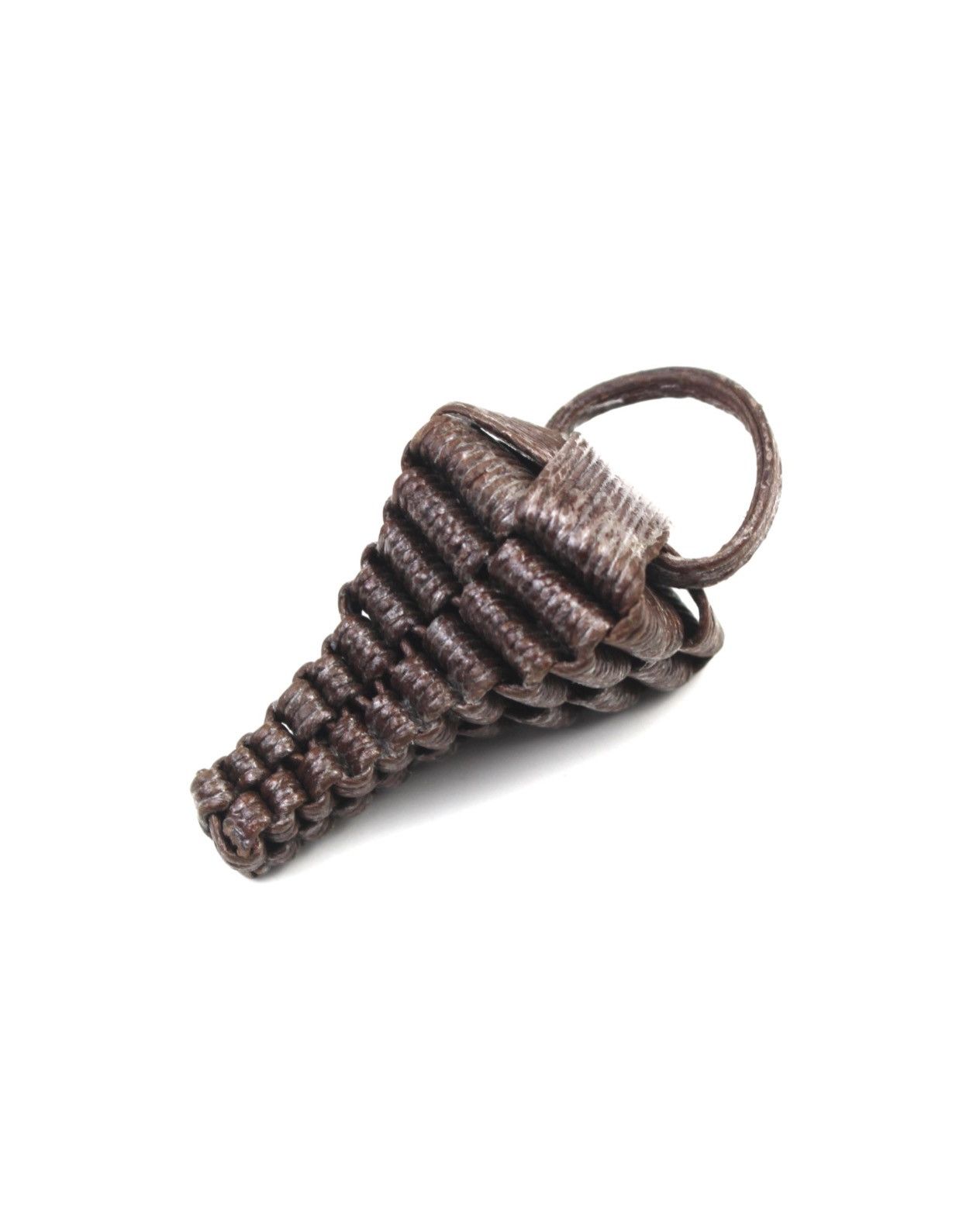 Vintage 2000S JAPANESE MADE HANDWOVEN BROWN STRUCTURED RING Size ONE SIZE - 3 Thumbnail