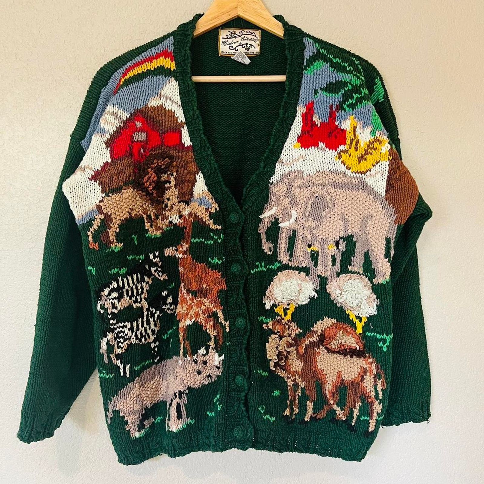 Other Vintage Heirloom Collectibles Noah’s Arc AMAZING cardigan Size L / US 10 / IT 46 - 1 Thumbnail