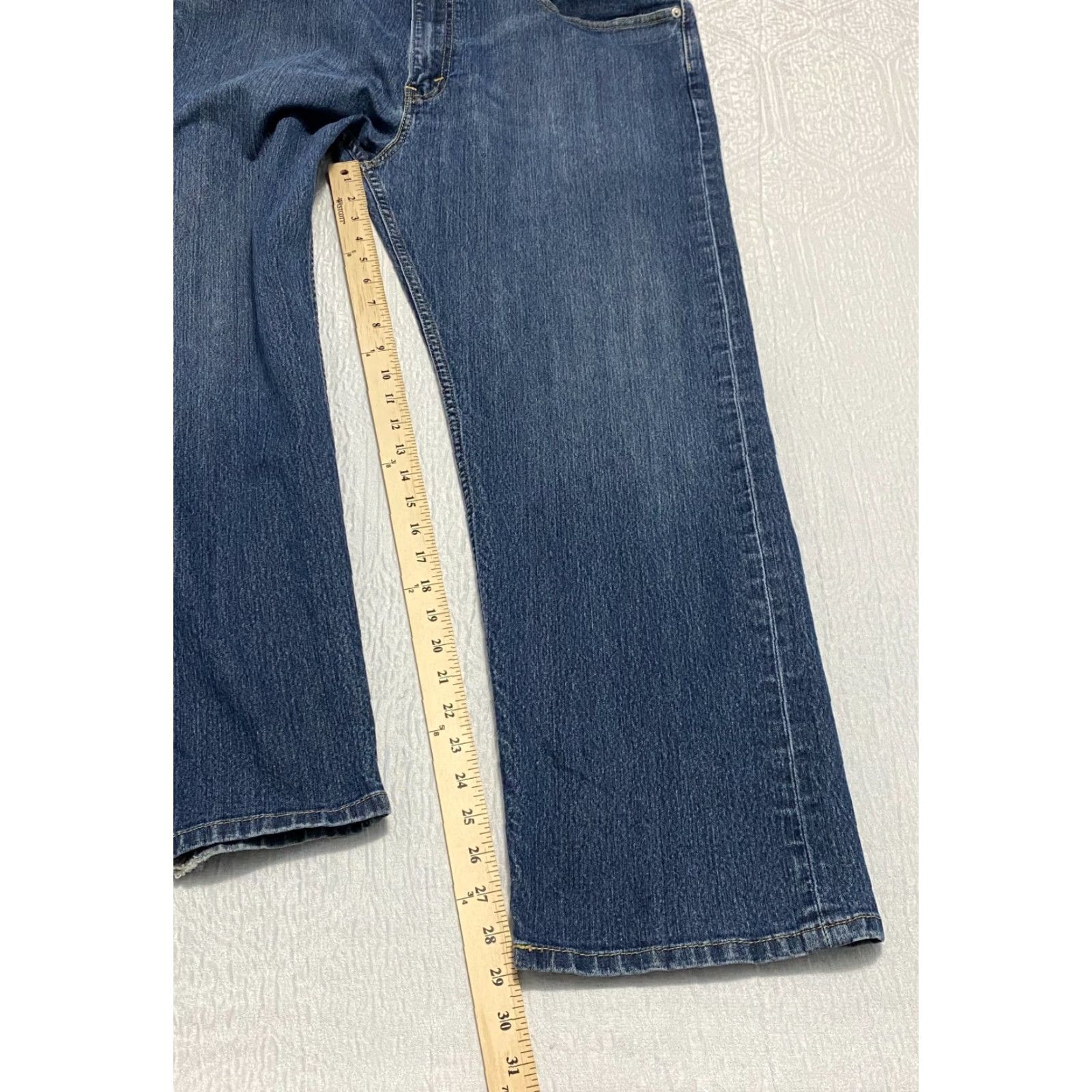 Levi's Levis 505 Jeans Regular Fit Mens Size 40×30 Blue Whiskers Faded Size US 40 / EU 56 - 6 Thumbnail