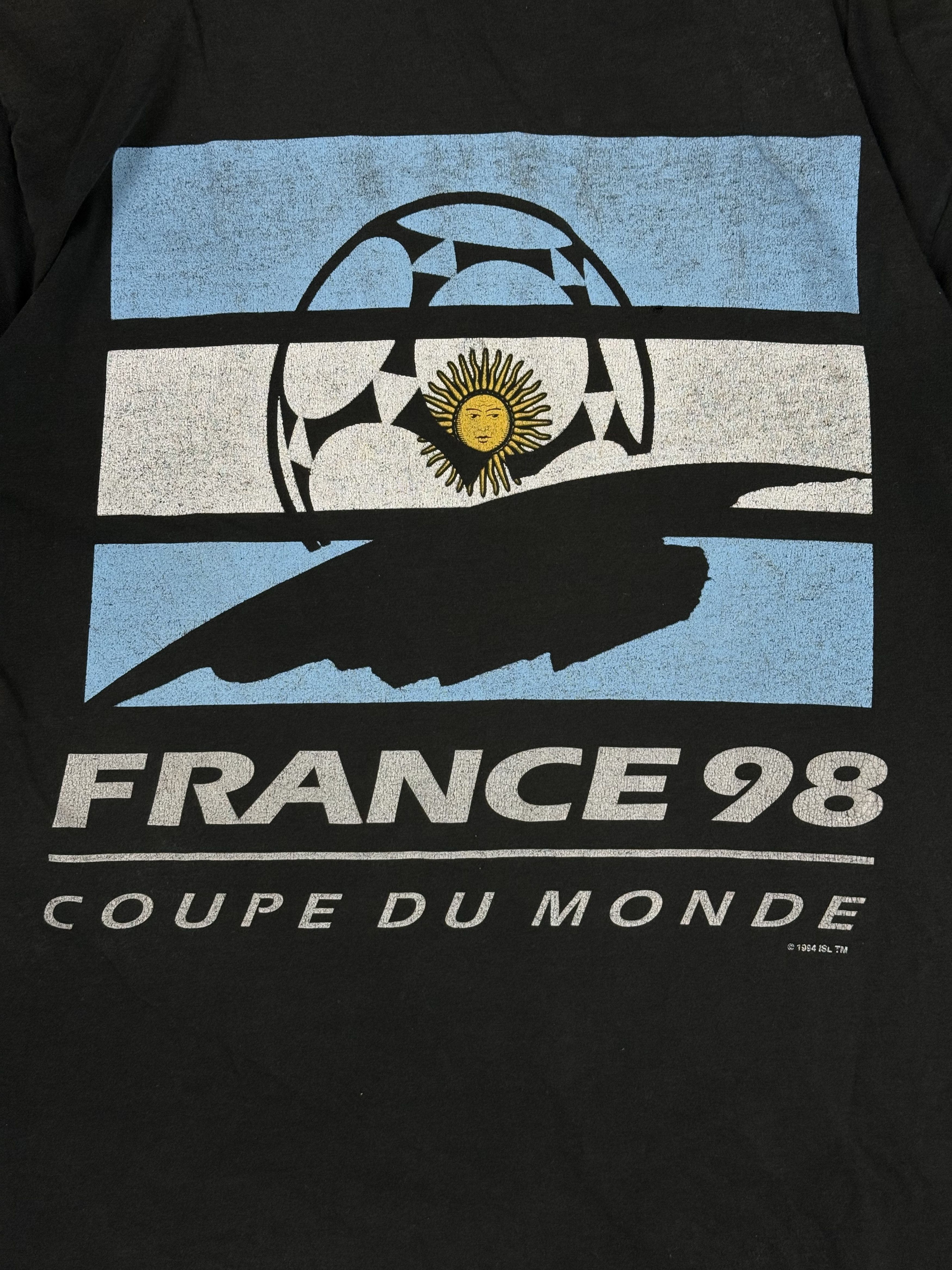 Adidas Vintage 90s Adidas France 98 Football Argentina T-shirt Size US M / EU 48-50 / 2 - 4 Thumbnail