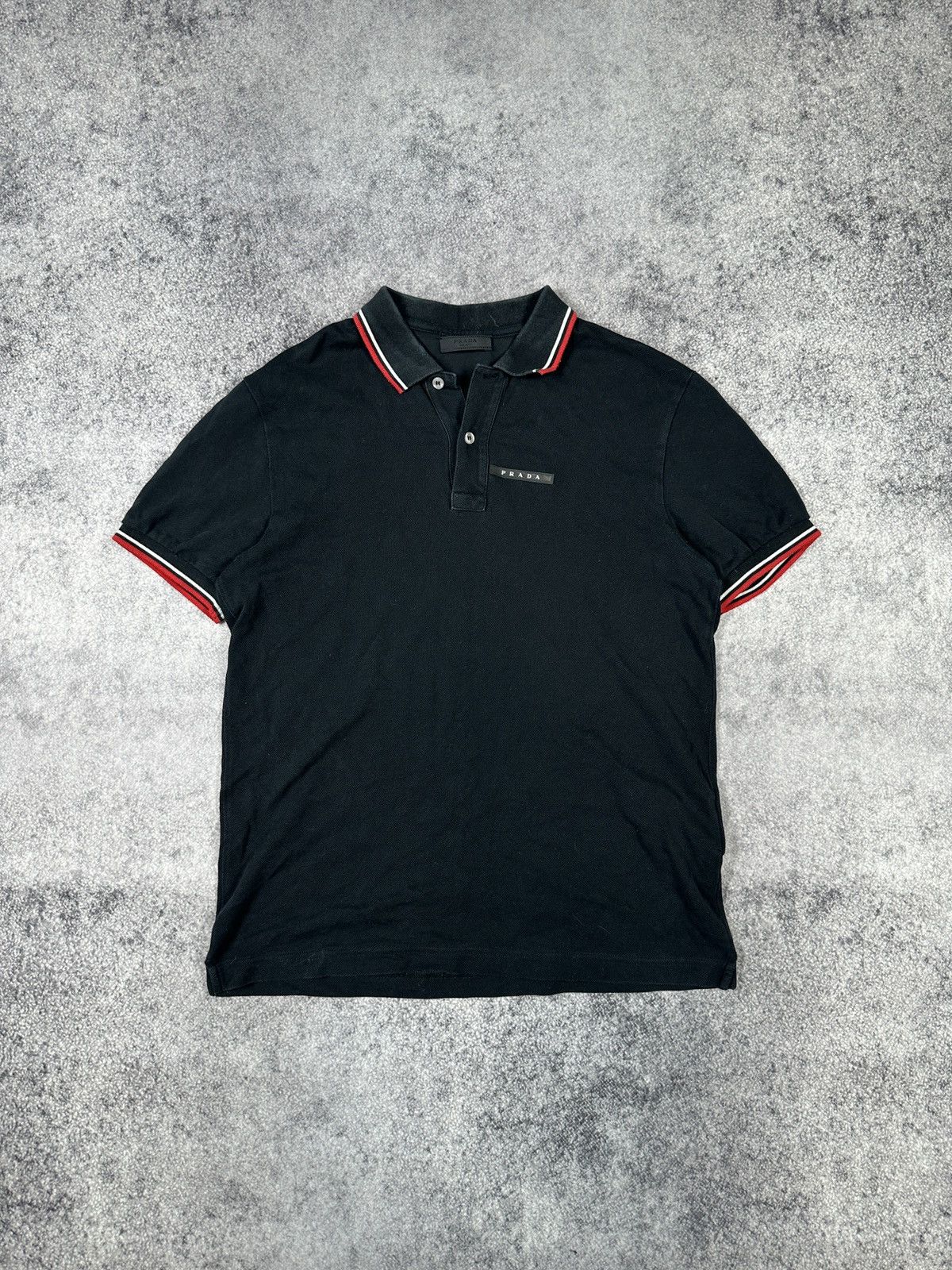 Prada Prada Black Tab Polo Streetwear Luxury Rare M Casual USA Size US M / EU 48-50 / 2 - 1 Thumbnail