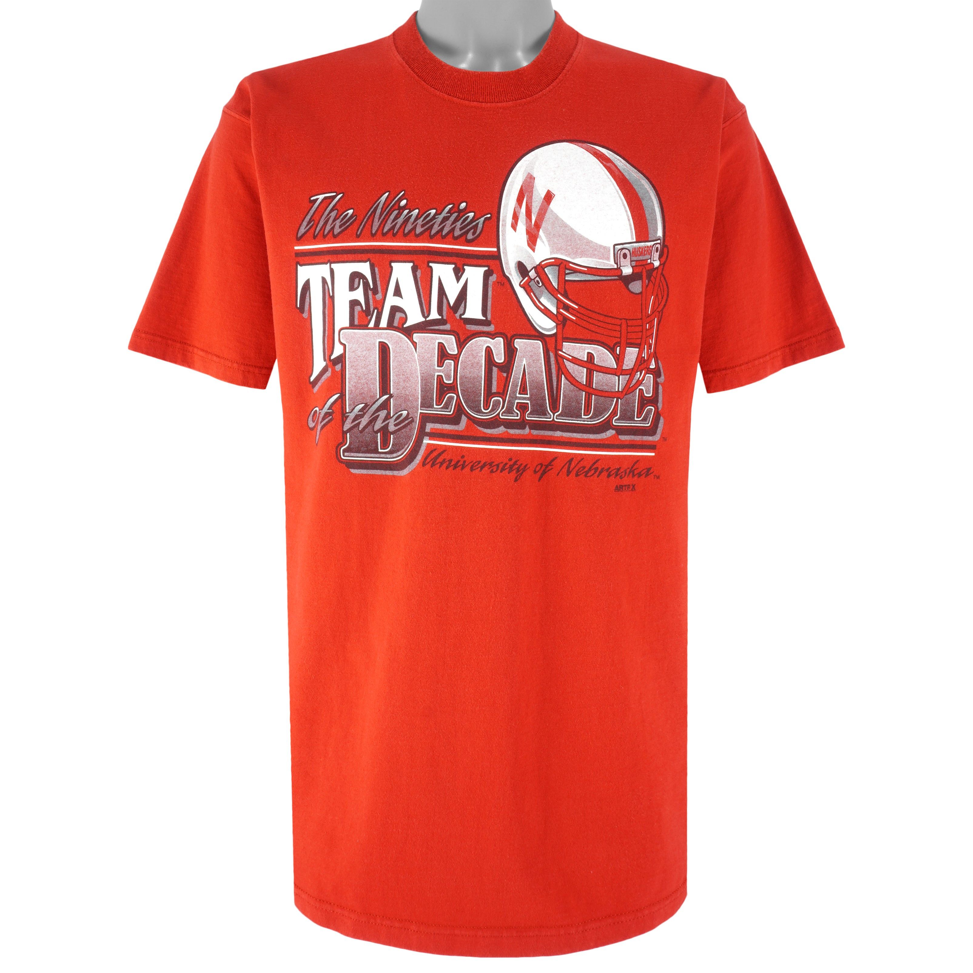 NCAA Vintage - Nebraska University Huskers T-Shirt 1990s Size US L / EU 52-54 / 3 - 1 Thumbnail