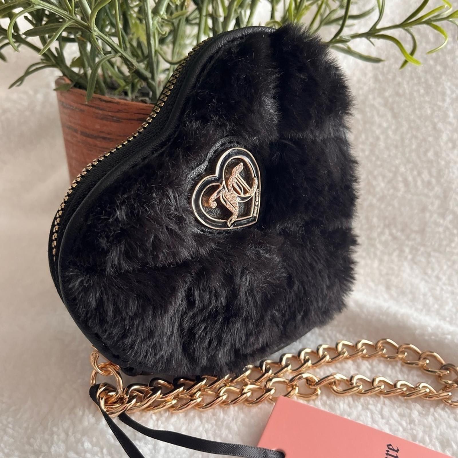 Juicy Couture Juicy Couture Lets Get Cozy Wristlet Black Liquorice Size ONE SIZE - 3 Thumbnail
