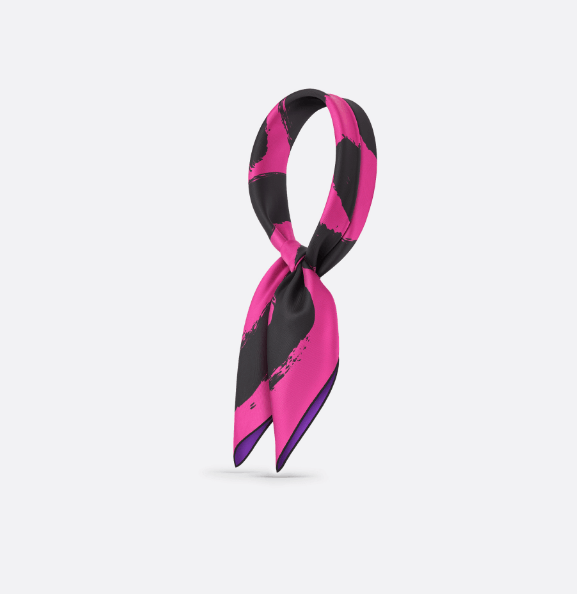 Dior o1w1db10625 Size : OS / Square Scarf in Fuschia/Purple Size ONE SIZE - 1 Thumbnail