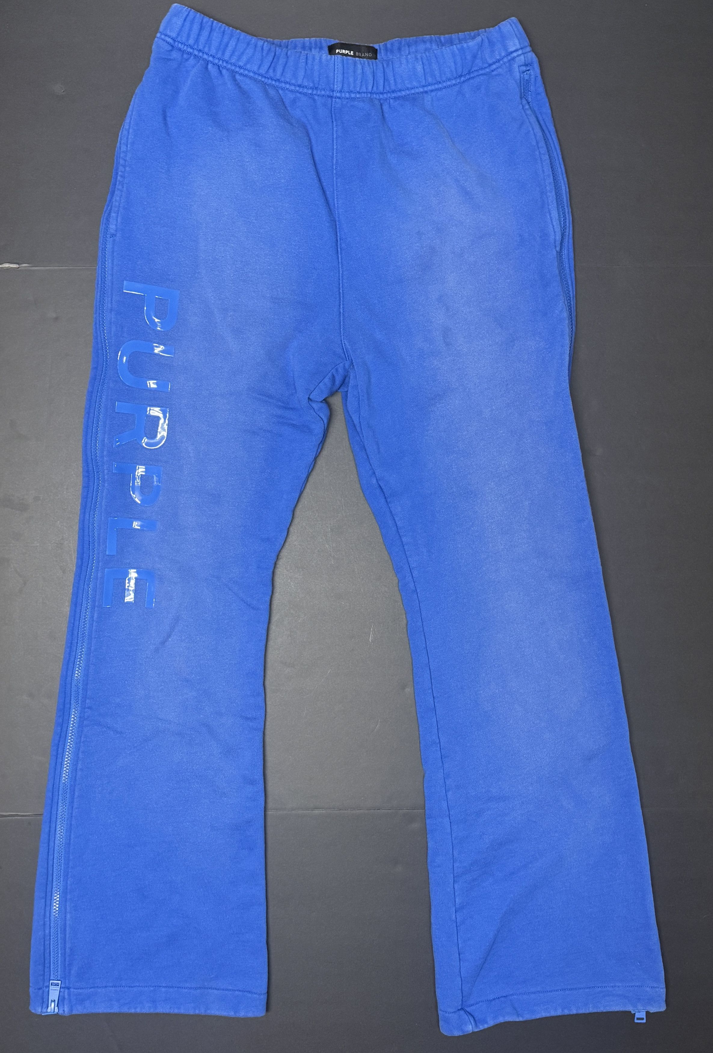 Purple Brand Purple Brand Gel Logo Side-Zip Sweatpants Size US 36 / EU 52 - 1 Thumbnail