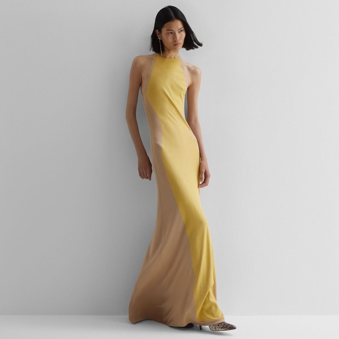 Fendi o1s1wg110825 Dress in Yellow/Beige Size S / US 4 / IT 40 - 4 Thumbnail