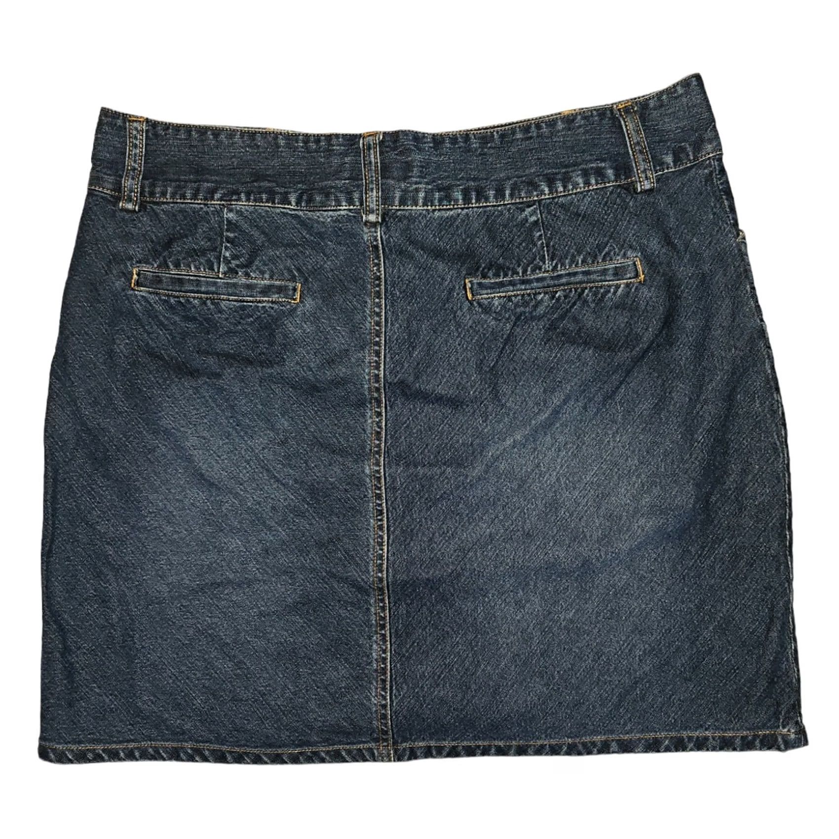 Old Navy VINTAGE Old Navy Denim Pencil Skirt Women's 14 Blue Mid Rise Pockets Skirt Vintage American Size 36" / US 14 / IT 50 - 5 Thumbnail