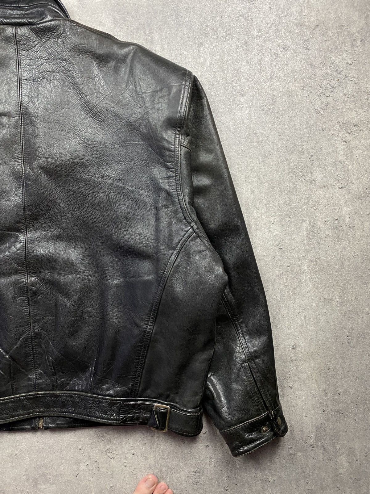 Japanese Brand Leather jacket AM-1 military streetwear vintage USA army y2k Size US XXL / EU 58 / 5 - 13 Thumbnail