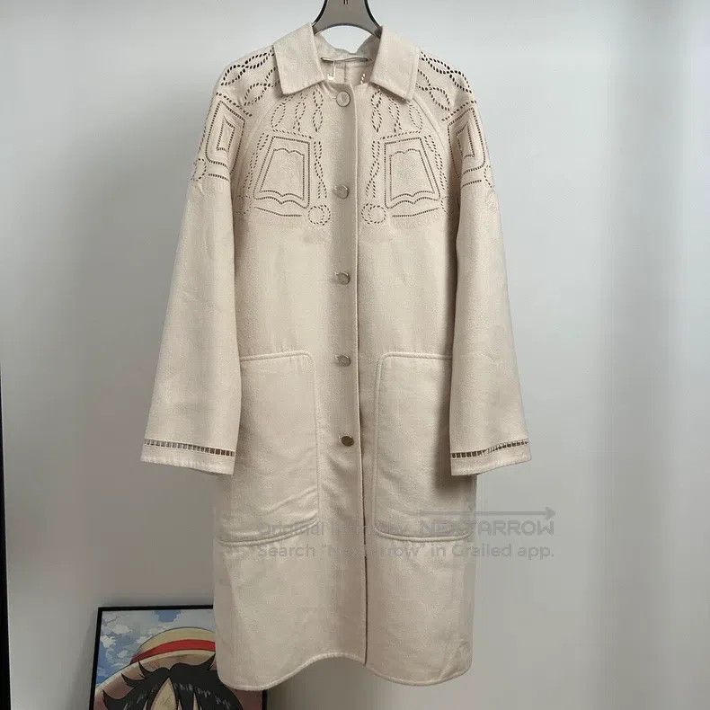 Hermes Hermes Lace Limited Edition Beige Cashmere Coat Size XS / US 0-2 / IT 36-38 - 1 Thumbnail