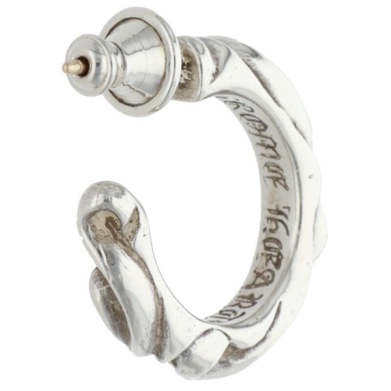 Chrome Hearts Chrome Hearts Scroll Hoop Silver Earring Size ONE SIZE - 2 Thumbnail