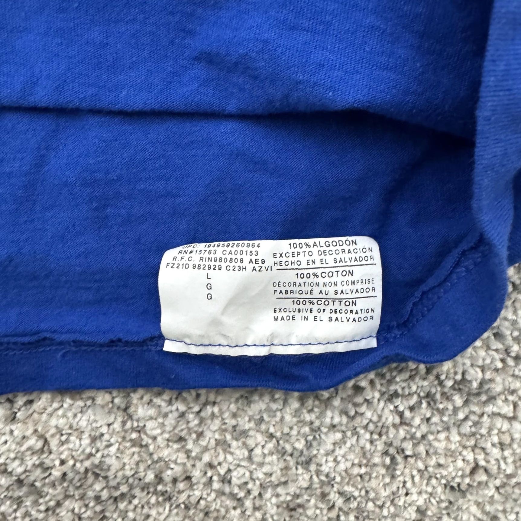 Champion Champion Shirt Mens L Blue Bacon Eggs Graphic Tee Breakfast Food Funny Size US L / EU 52-54 / 3 - 4 Thumbnail