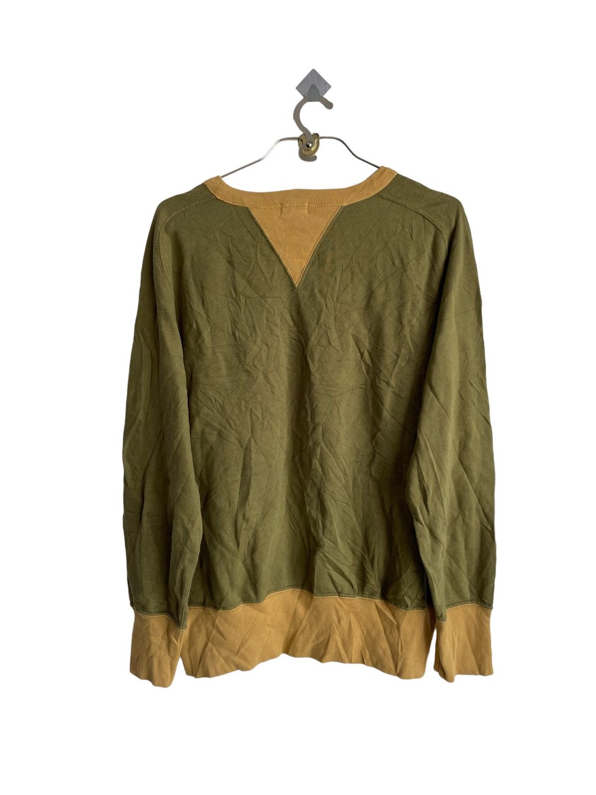 Levi's Vintage Clothing Vtg 1950s LVC Olive Bay Meadows Double V Two Tones Sweater Size US M / EU 48-50 / 2 - 8 Thumbnail