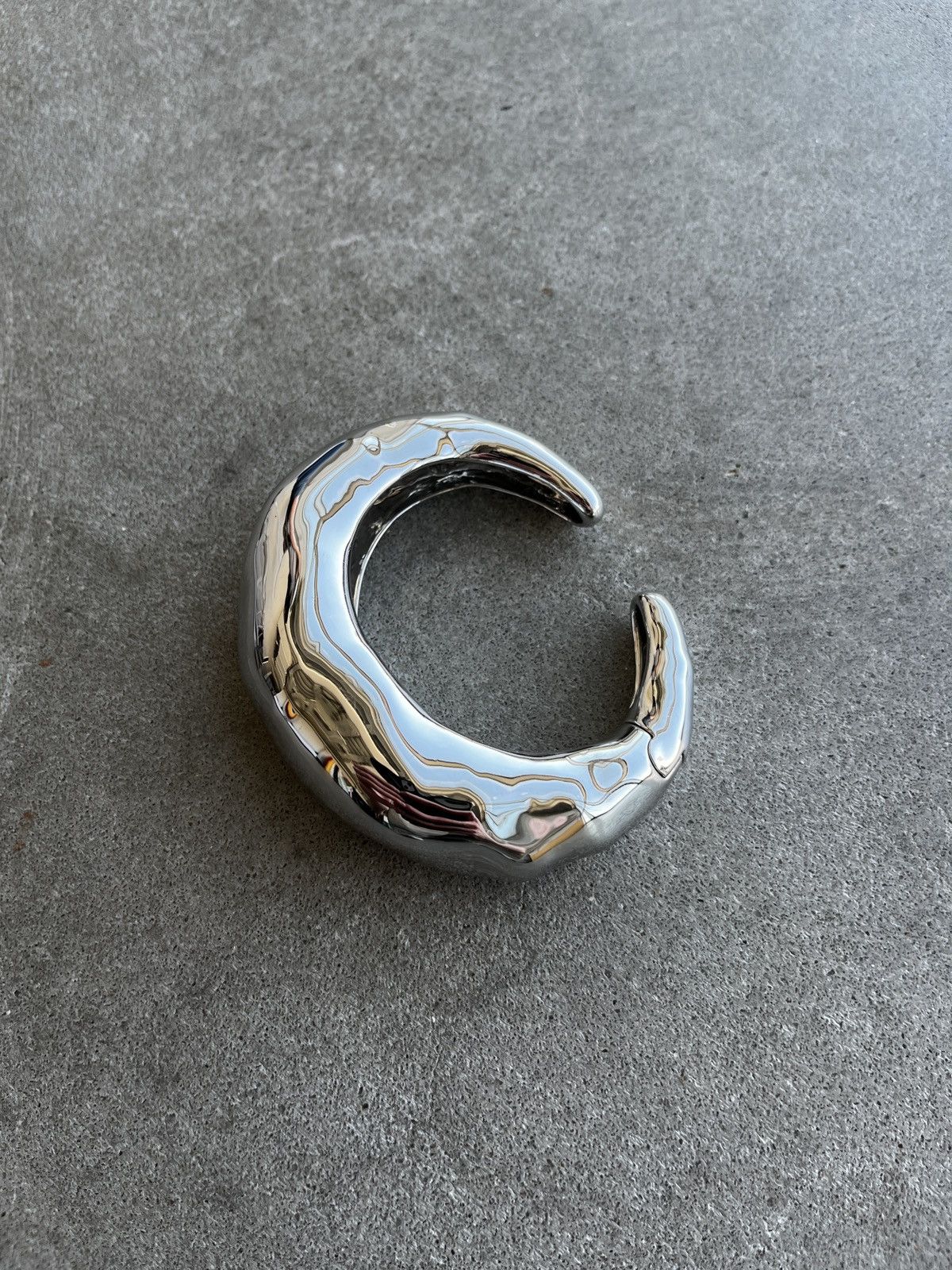 Alexis Bittar Alexis Bittar Large Molten Silver Cuff (unisex) Size ONE SIZE - 3 Thumbnail