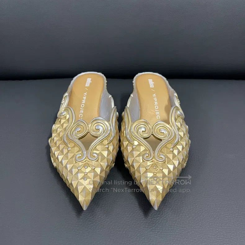 Y/Project Y/Project 39 Golden crystal pointed shoes Size US 8.5 / IT 38.5 - 2 Thumbnail