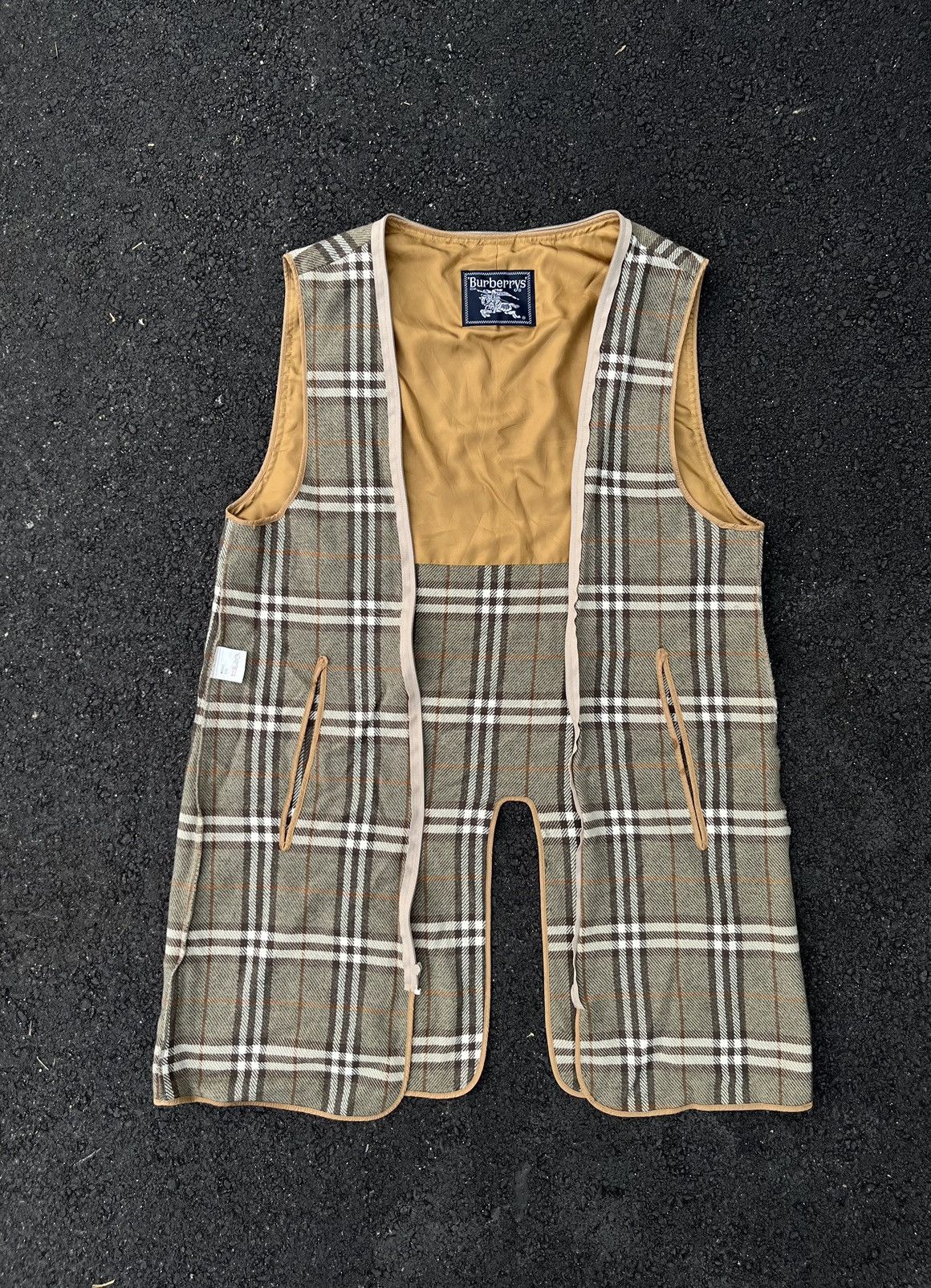 Burberry × Vintage vintage burberry beige nova check wool zip lining vest Size XL / US 12-14 / IT 48-50 - 1 Thumbnail