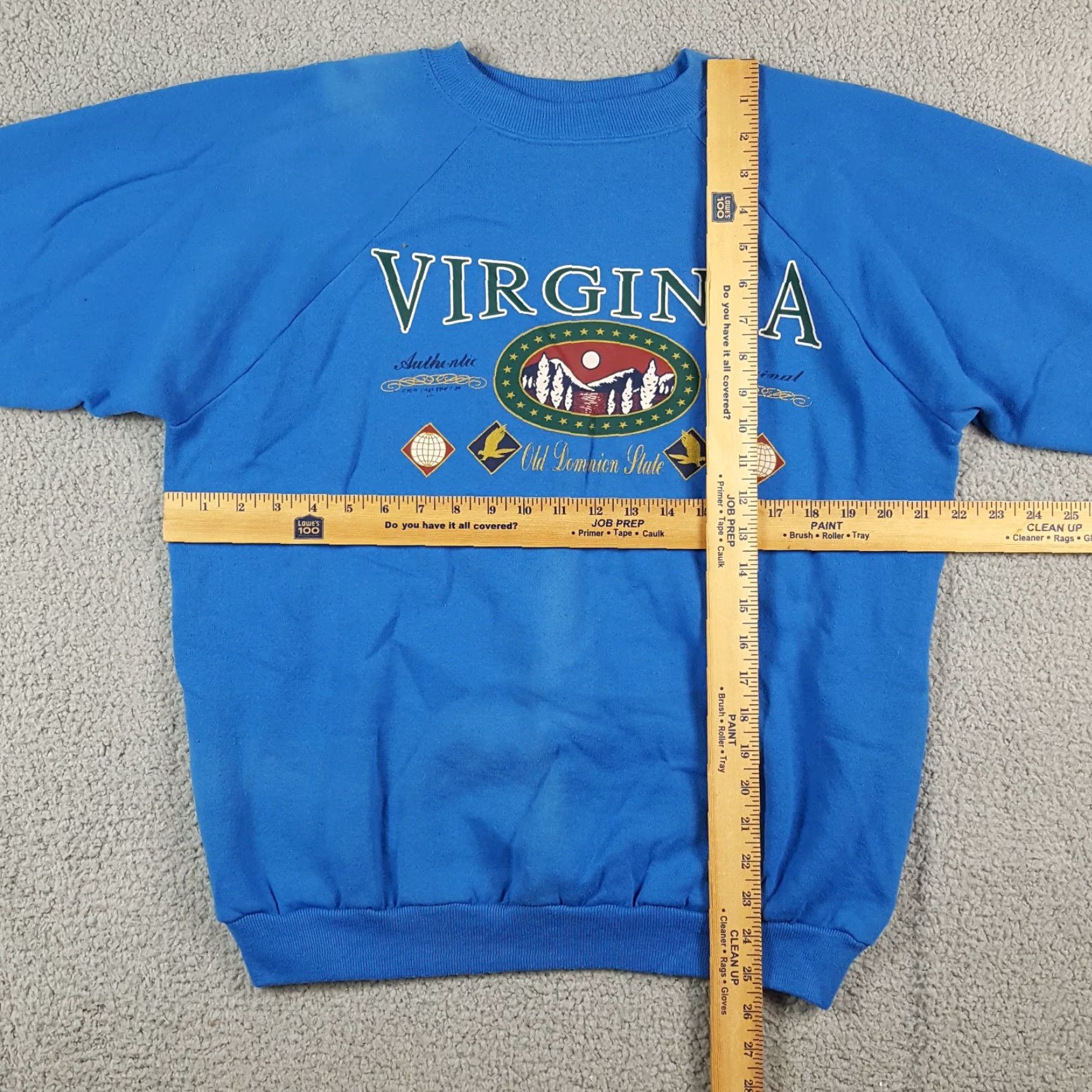 Hanes Vintage Hanes Virginia State Park Sweatshirt Pullover Crew Neck Men L Blue 90s Outdoor Nature University USA Raglan 00s Athletic Logo Size US L / EU 52-54 / 3 - 8 Thumbnail