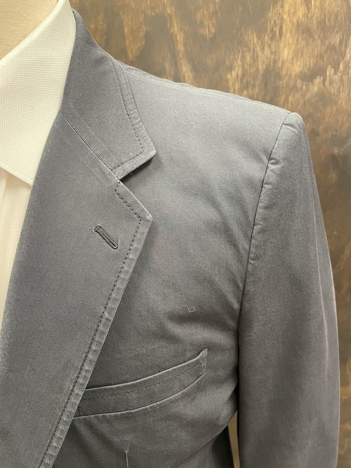 Prada Cotton Blend Patch Pocket Blazer Size 46R - 2 Thumbnail