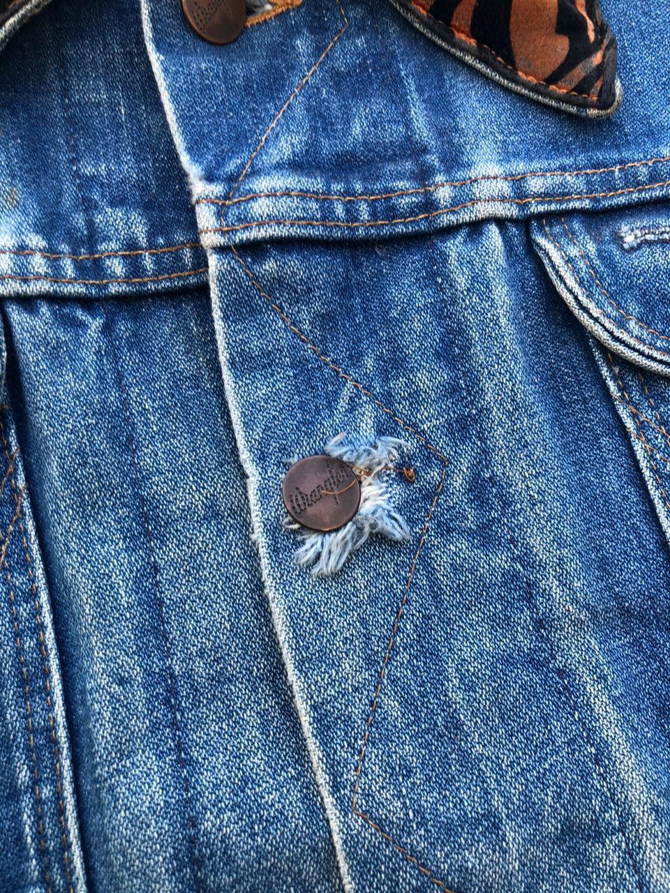 Wrangler 1970s Vintage Wrangler Denim Jacket Velvet Collar/Sleeve Size US S / EU 44-46 / 1 - 6 Thumbnail