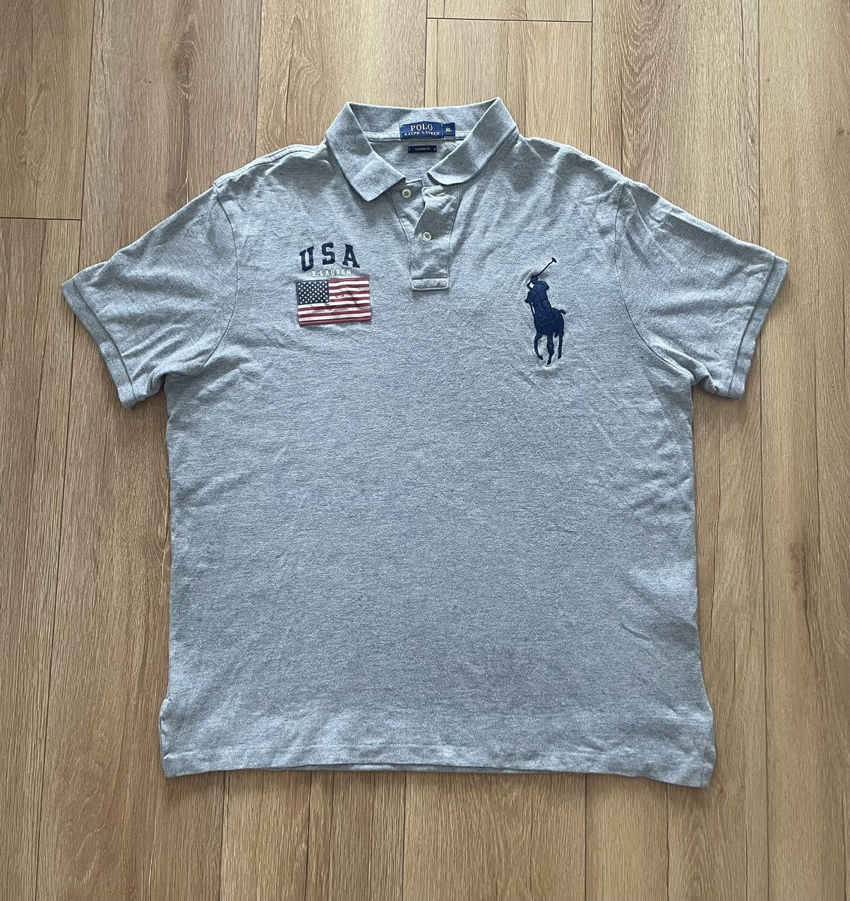 Polo Ralph Lauren Polo Ralph Lauren USA Flag Polo – Custom Fit – Size XL Size US XL / EU 56 / 4 - 1 Thumbnail