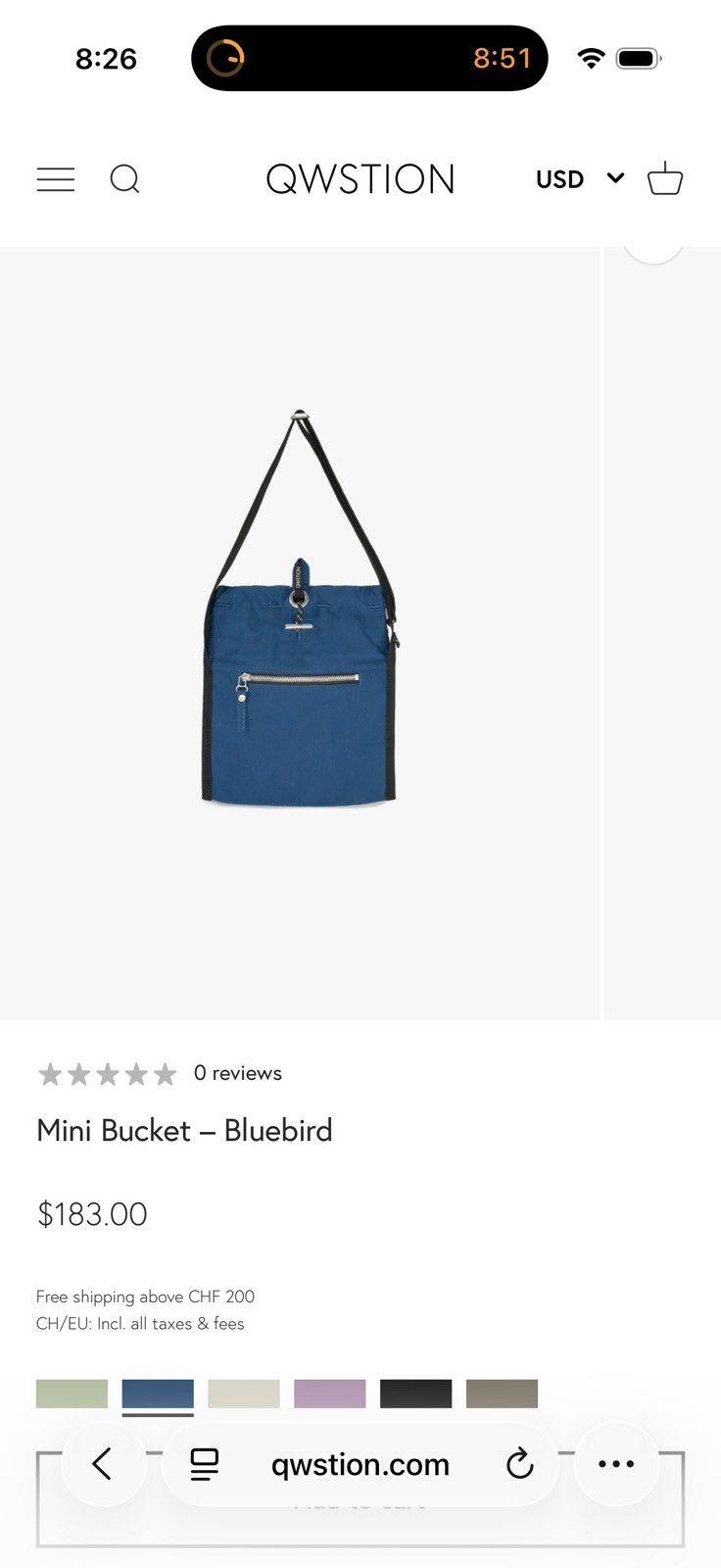 QWSTION Side satchel bag mini bucket Size ONE SIZE - 10 Thumbnail