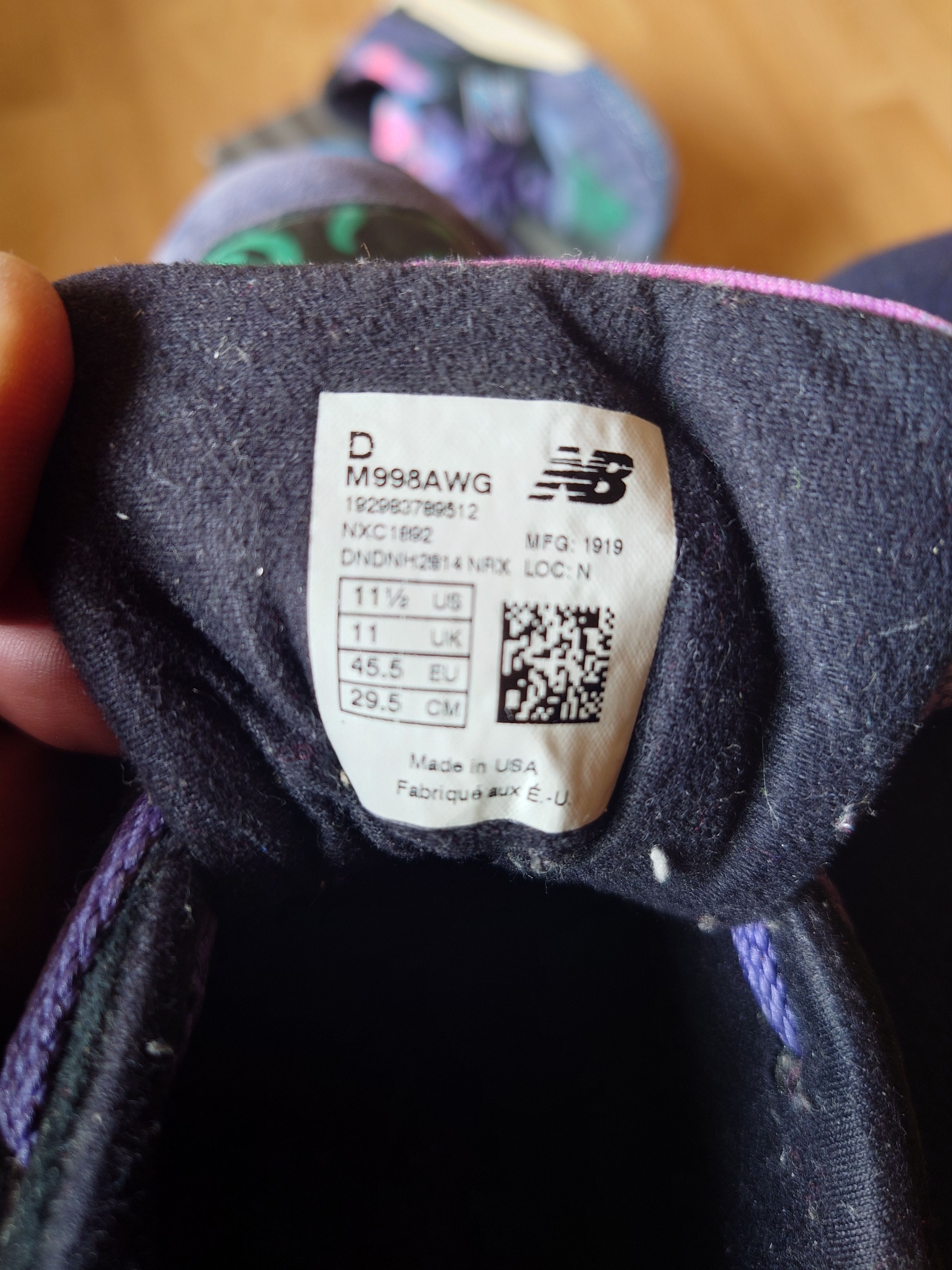 New Balance New Balance 998 - Festival Pack Blue - M998AWG Size US 12 / EU 45 - 5 Thumbnail