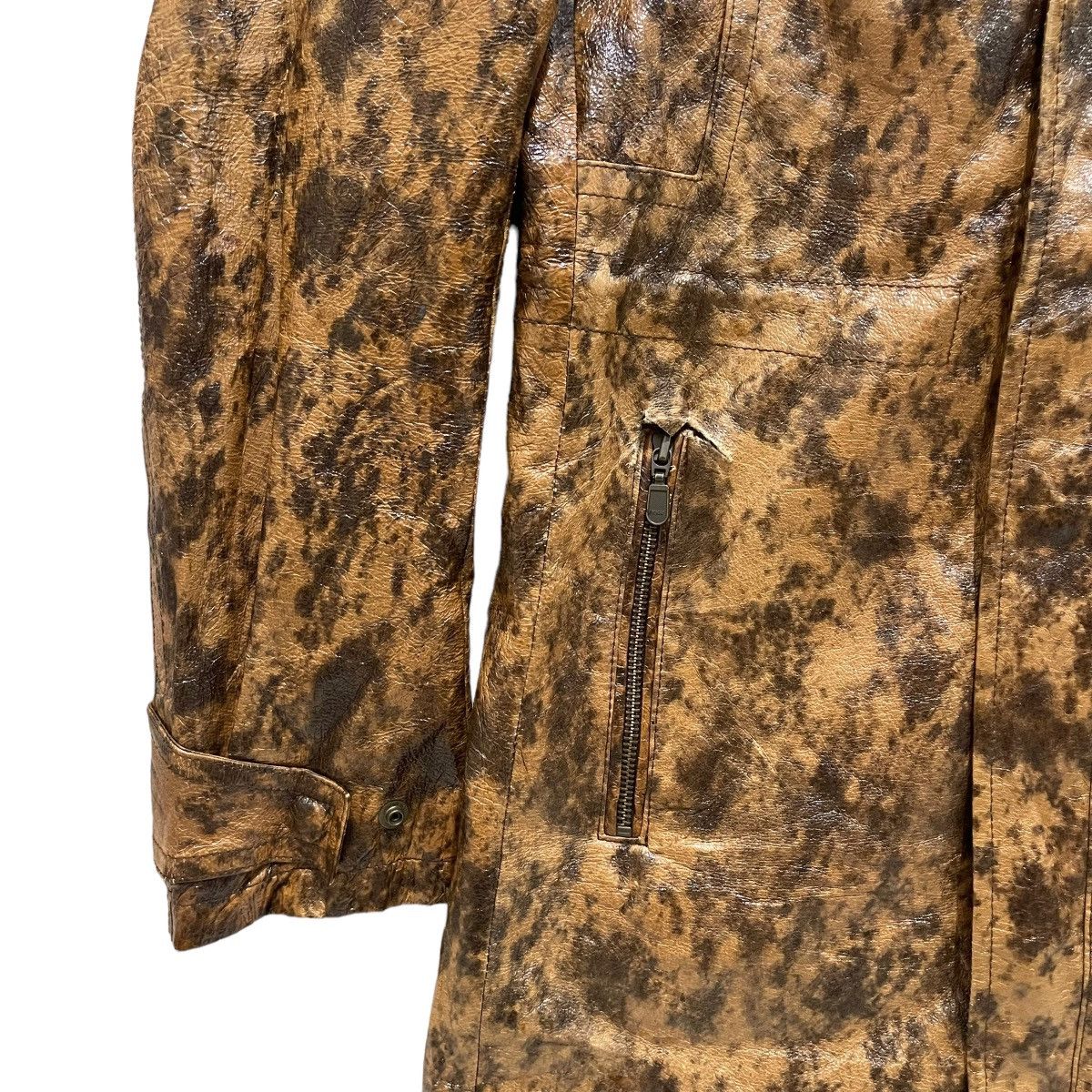 Tornado Mart Tornado Mart Leather Trench Coat Hoodie Jacket Size US L / EU 52-54 / 3 - 9 Thumbnail