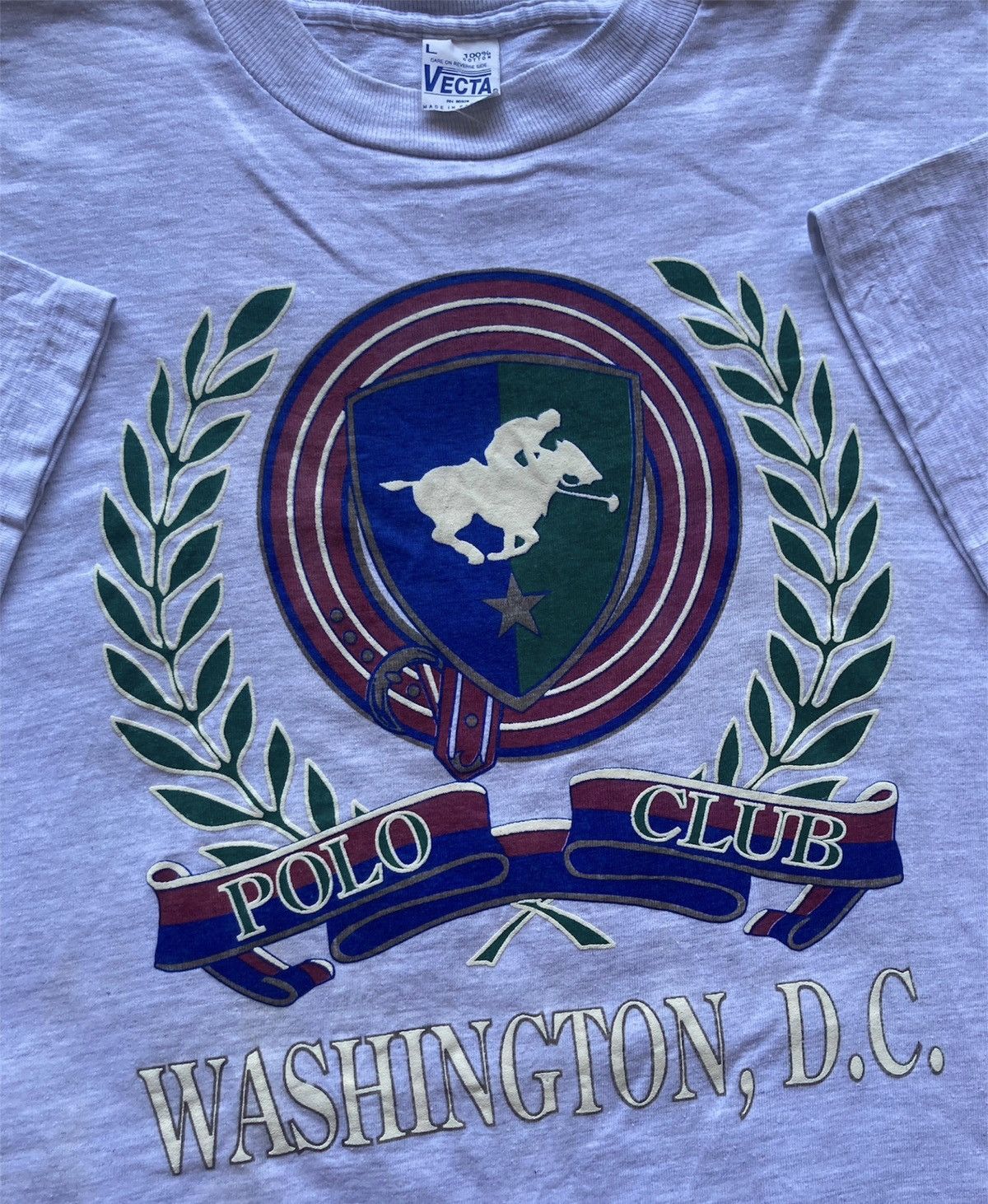 Vintage Vintage 90s Washington D.C. polo club single stitched tee Size US L / EU 52-54 / 3 - 6 Thumbnail