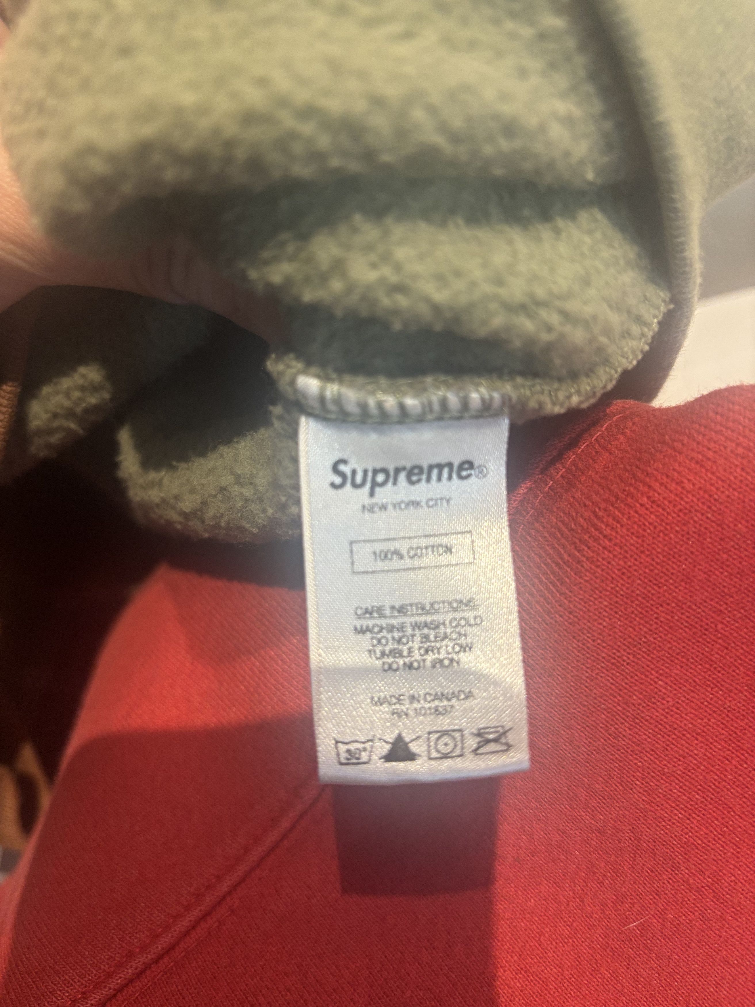 Supreme SUPREME Split Crewneck Sweatshirt Brown Mens Size Medium Size US M / EU 48-50 / 2 - 5 Thumbnail