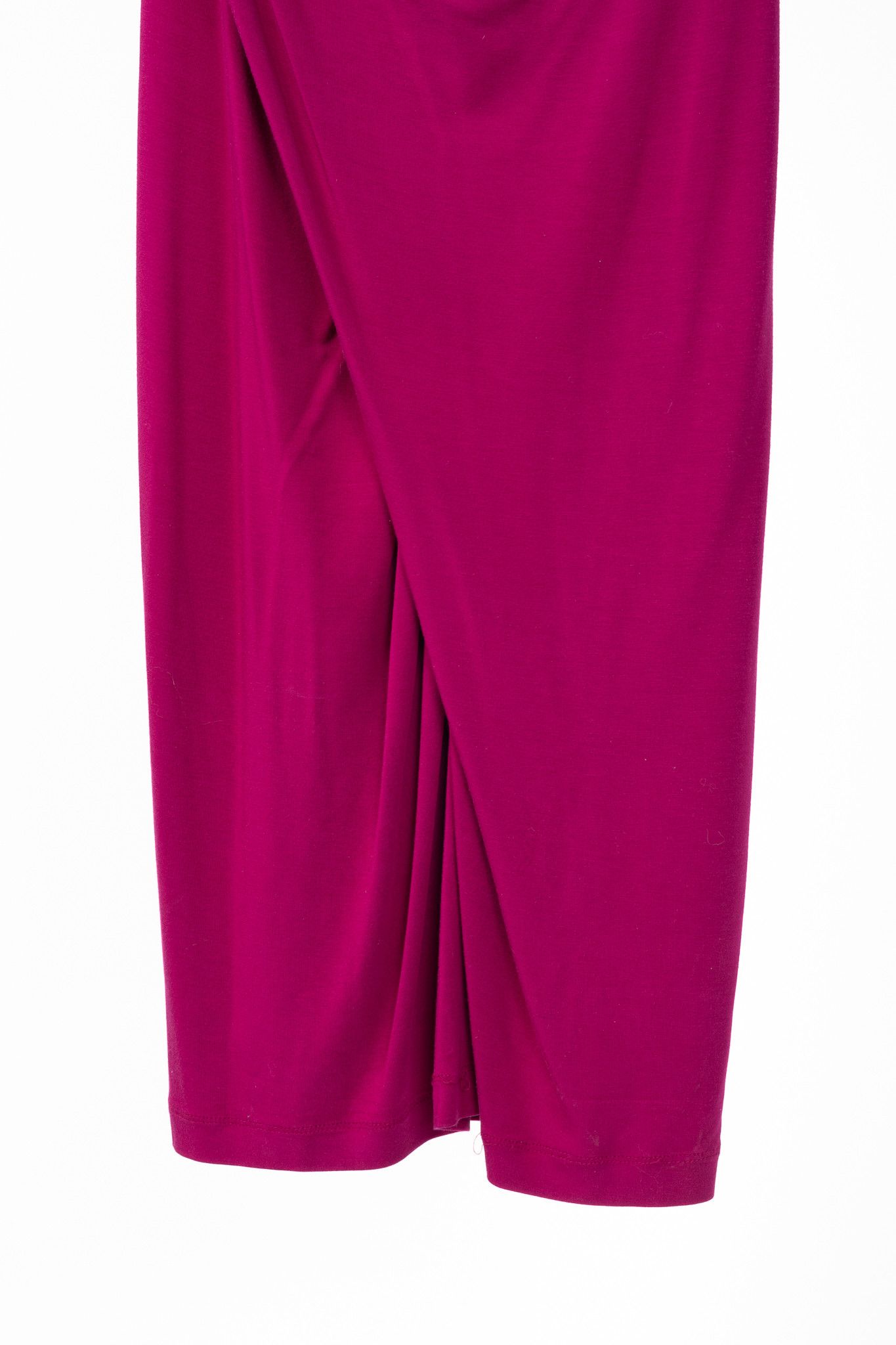 Donna Karan Donna Karan Collection SS15 Fuchsia Jersey Twist-Front Dress Size M / US 6-8 / IT 42-44 - 7 Thumbnail