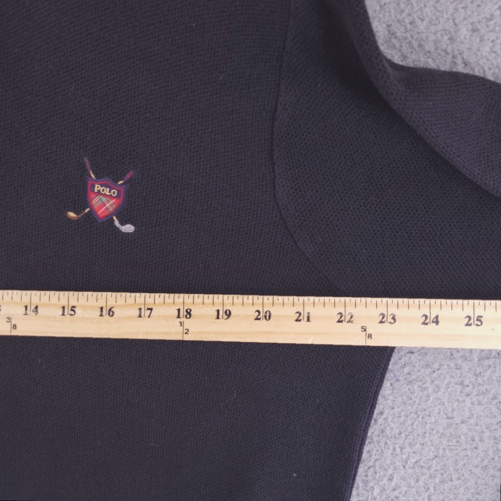Polo Ralph Lauren VINTAGE Polo Ralph Lauren Sweater Mens XL Black Crest Collared Pullover Size US XL / EU 56 / 4 - 7 Thumbnail