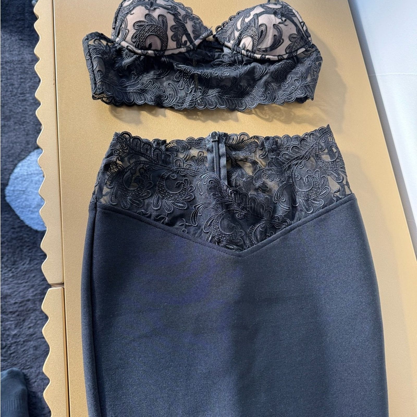 Other Elegant Black Lace two piece set size XS Size S / US 4 / IT 40 - 2 Thumbnail