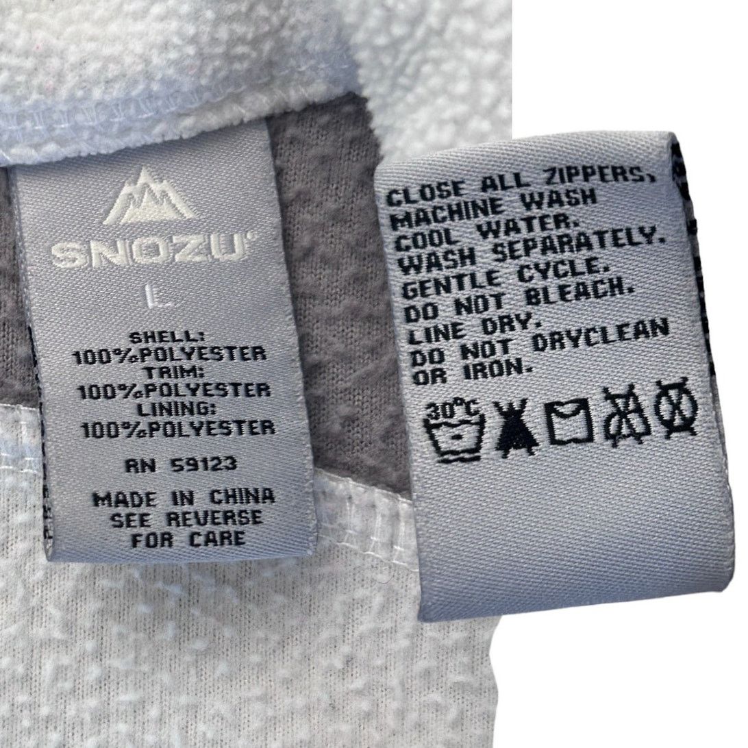 Other Snozu Women's Large White Fleece Jacket Size L / US 10 / IT 46 - 9 Thumbnail