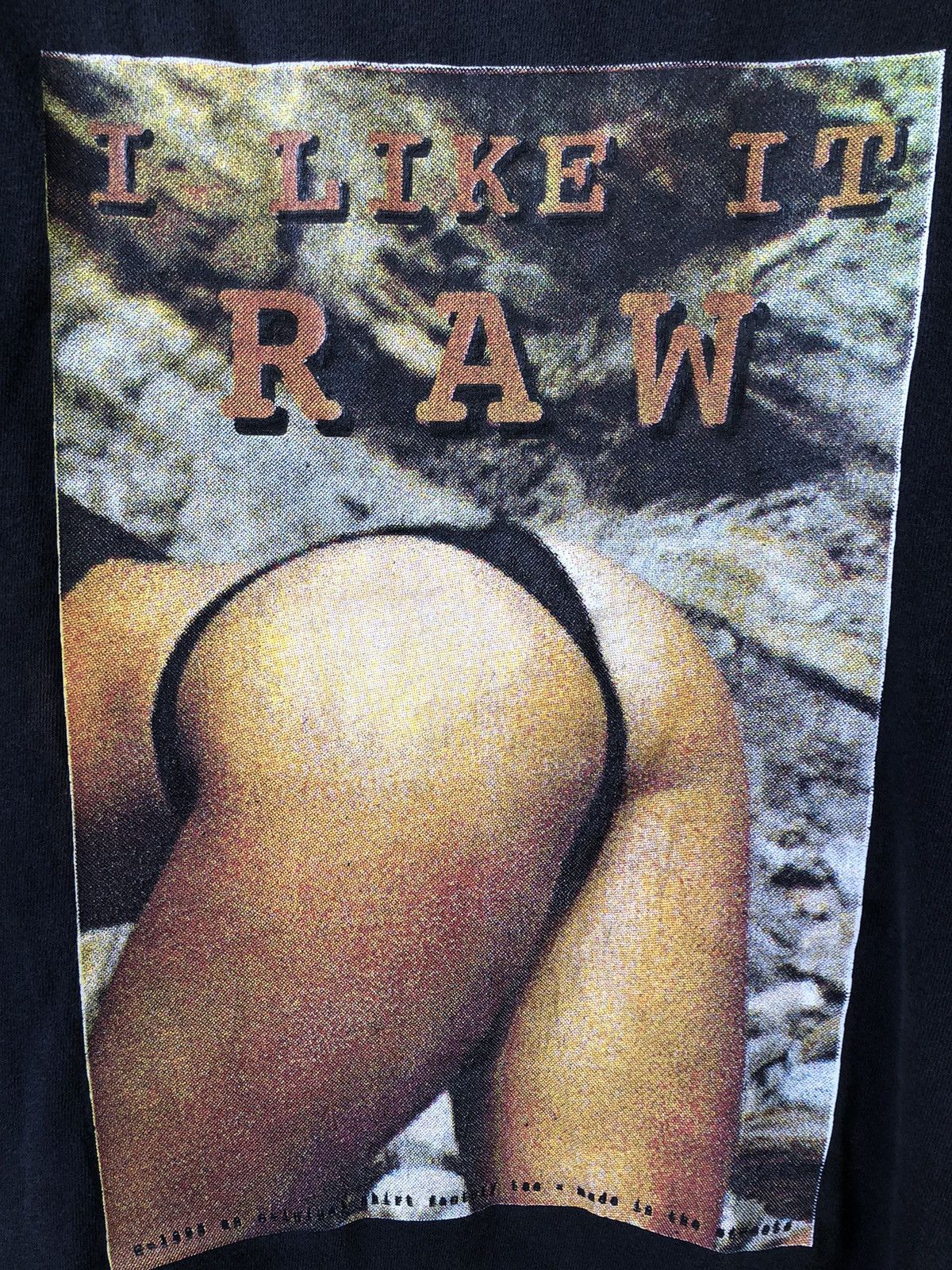 Vintage Vintage 90s RAW Nude Girl Rare Distressed Tee Size US L / EU 52-54 / 3 - 3 Thumbnail